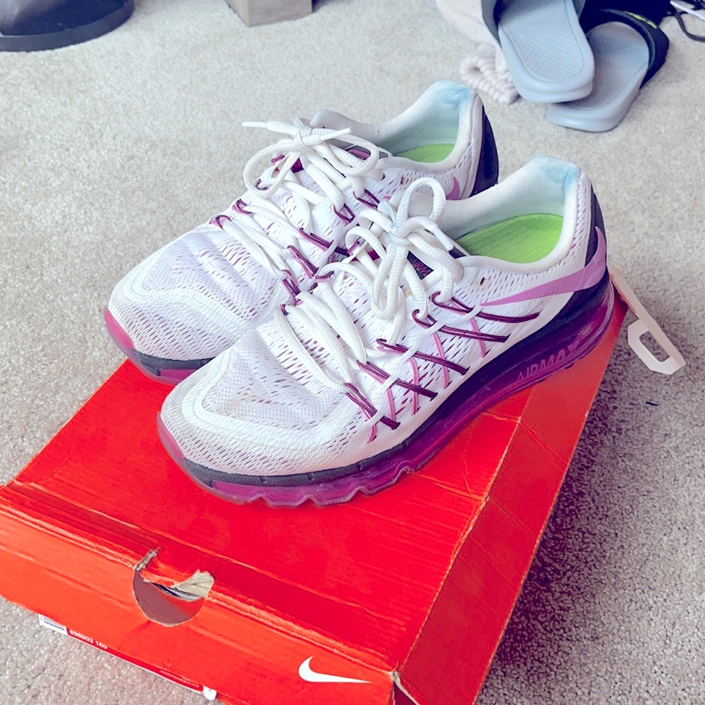 White and purple AirMax